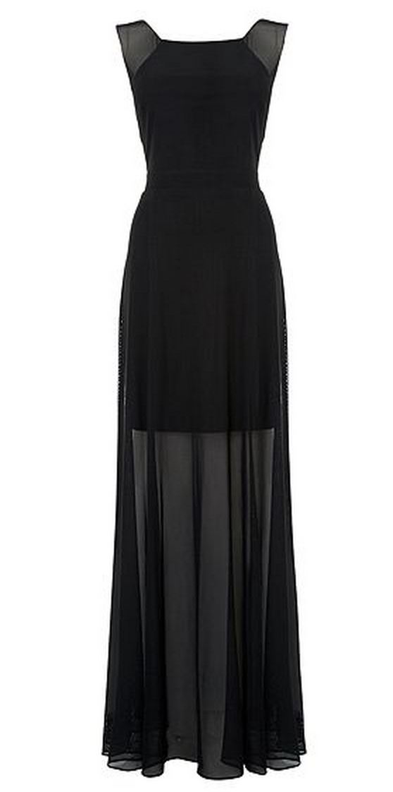 Sheer skirt 2025 maxi dress